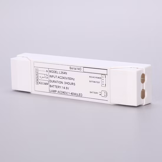 Kit de conversión de controlador de emergencia con batería recargable contra incendios LED para todas las lámparas LED